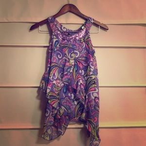 Girls summer ruffle top